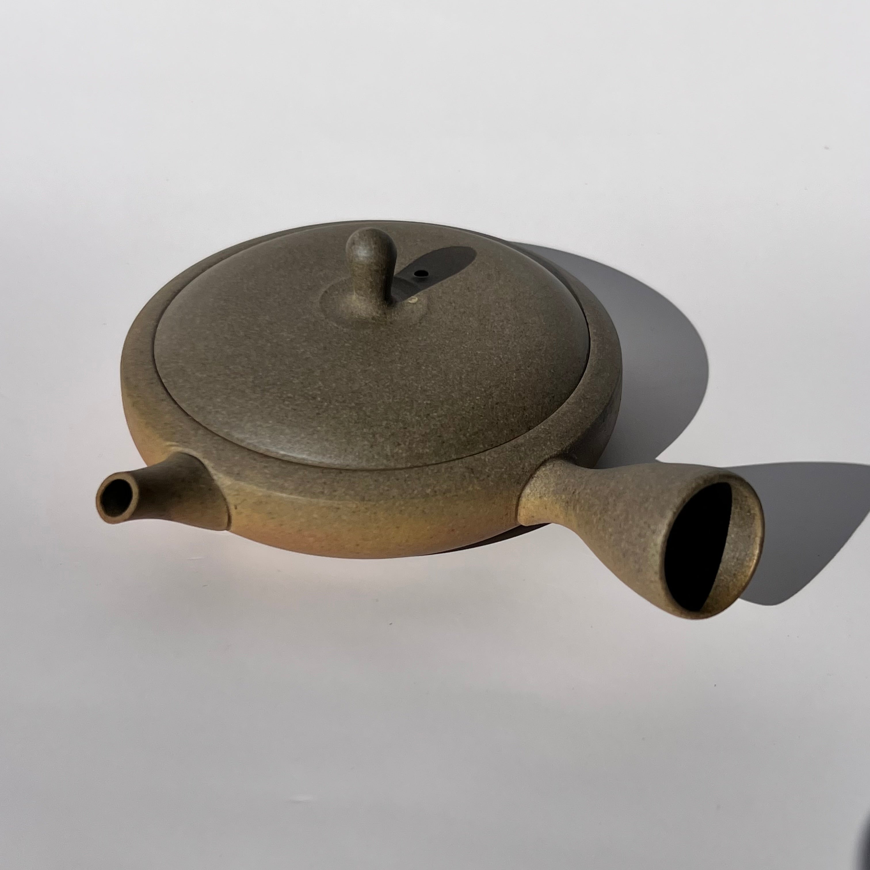 Flat Clay Tea Pot