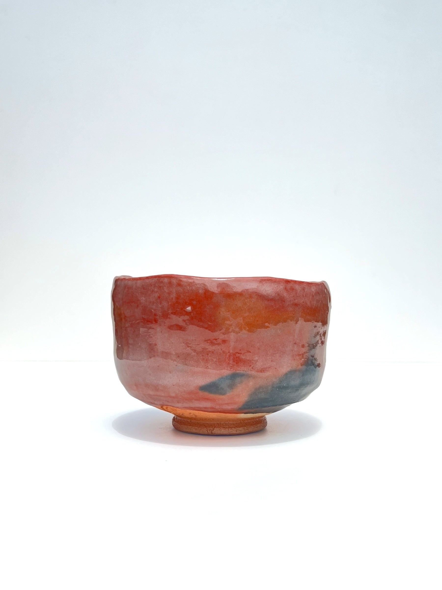 Matcha Bowl - Raku (Red)
