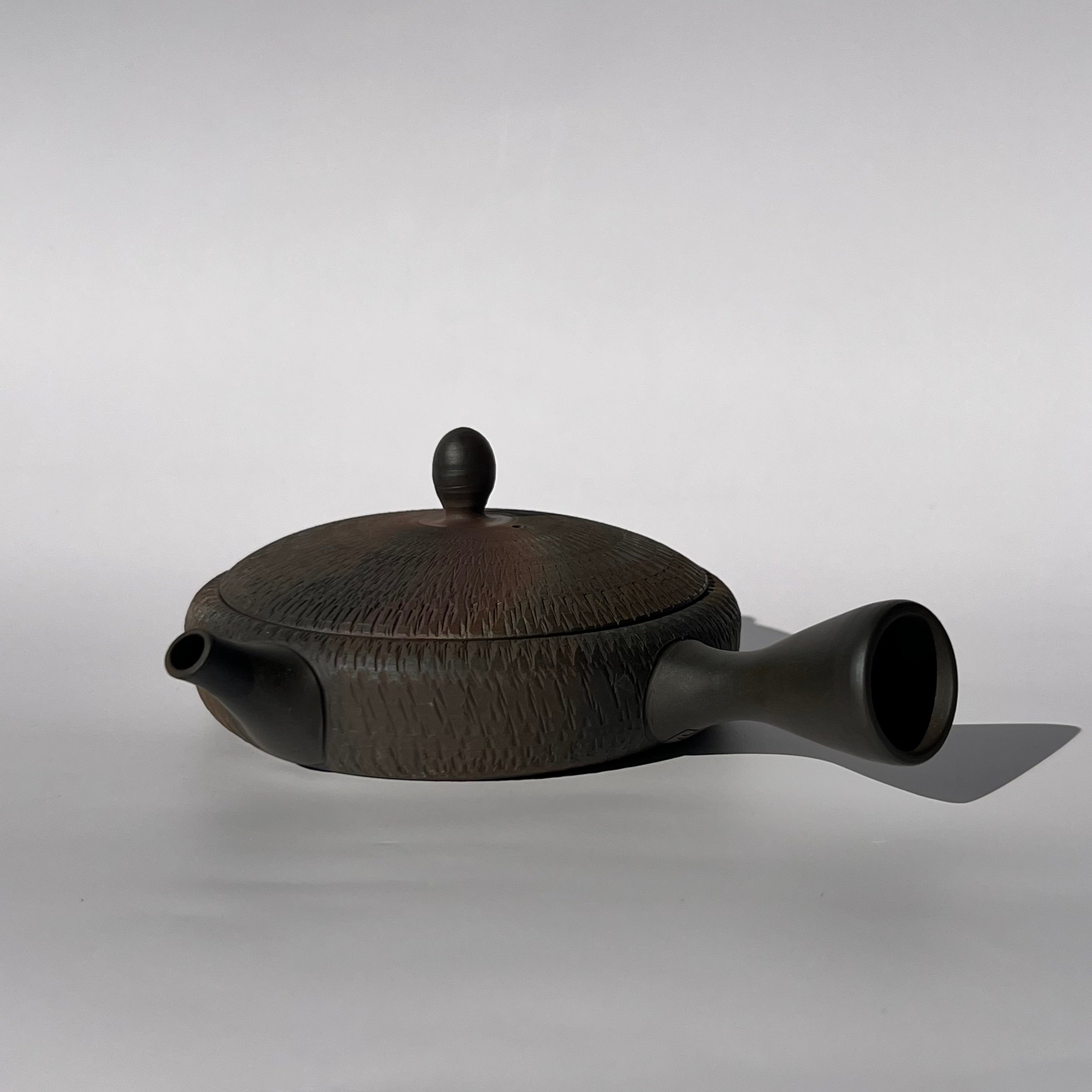 Flat Clay Tea Pot