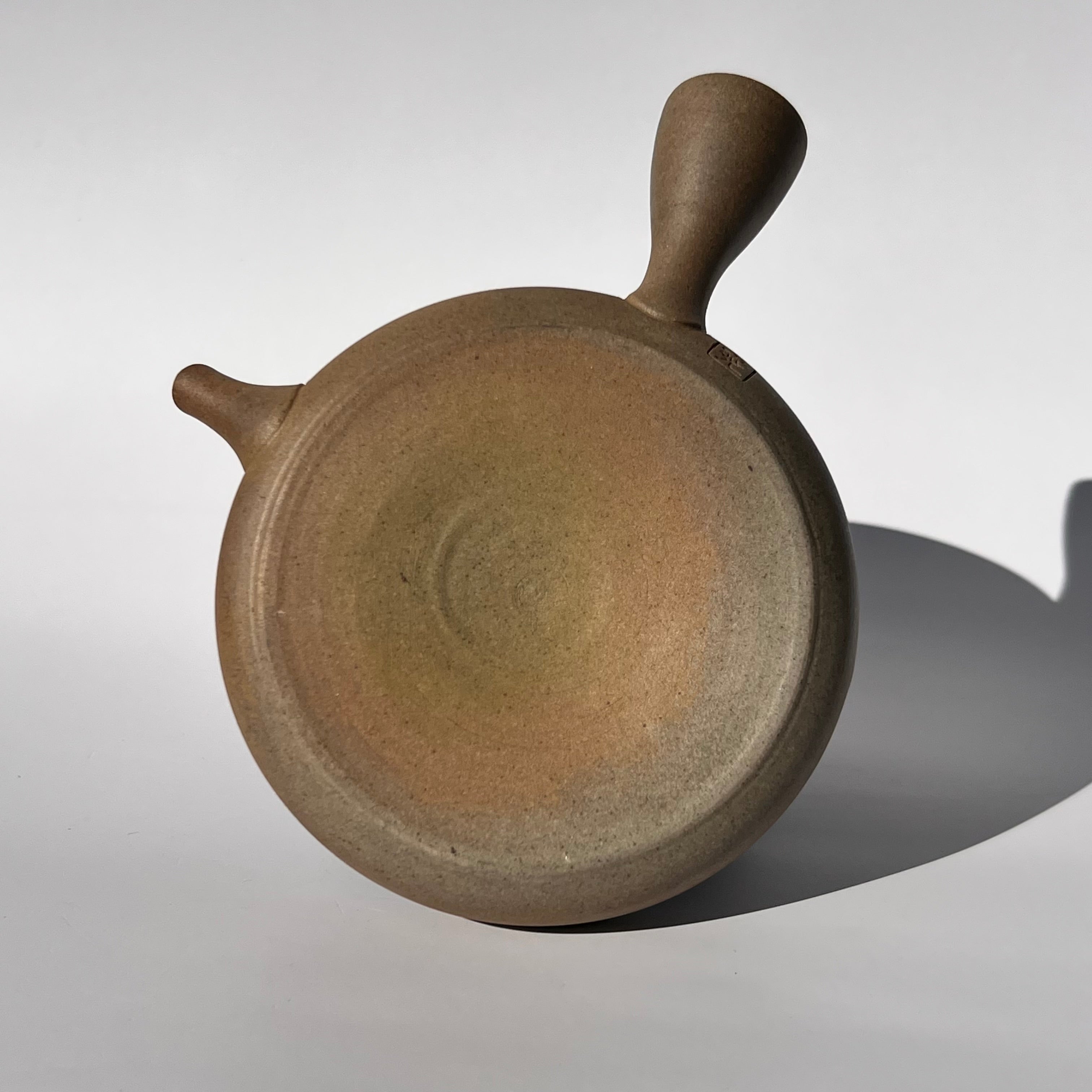 Flat Clay Tea Pot