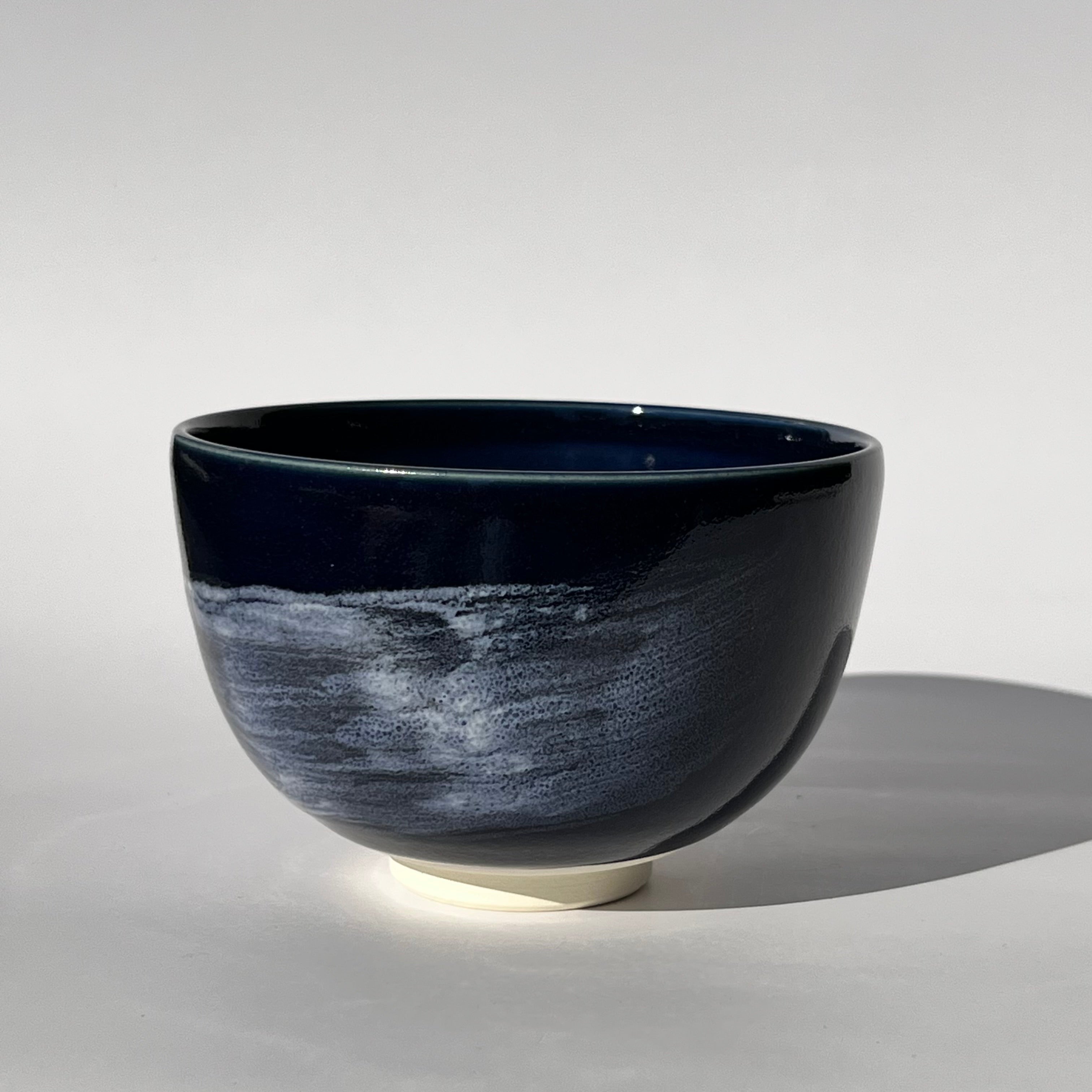 Matcha Bowl - Aoyu (Blue glaze) Shirohakeme