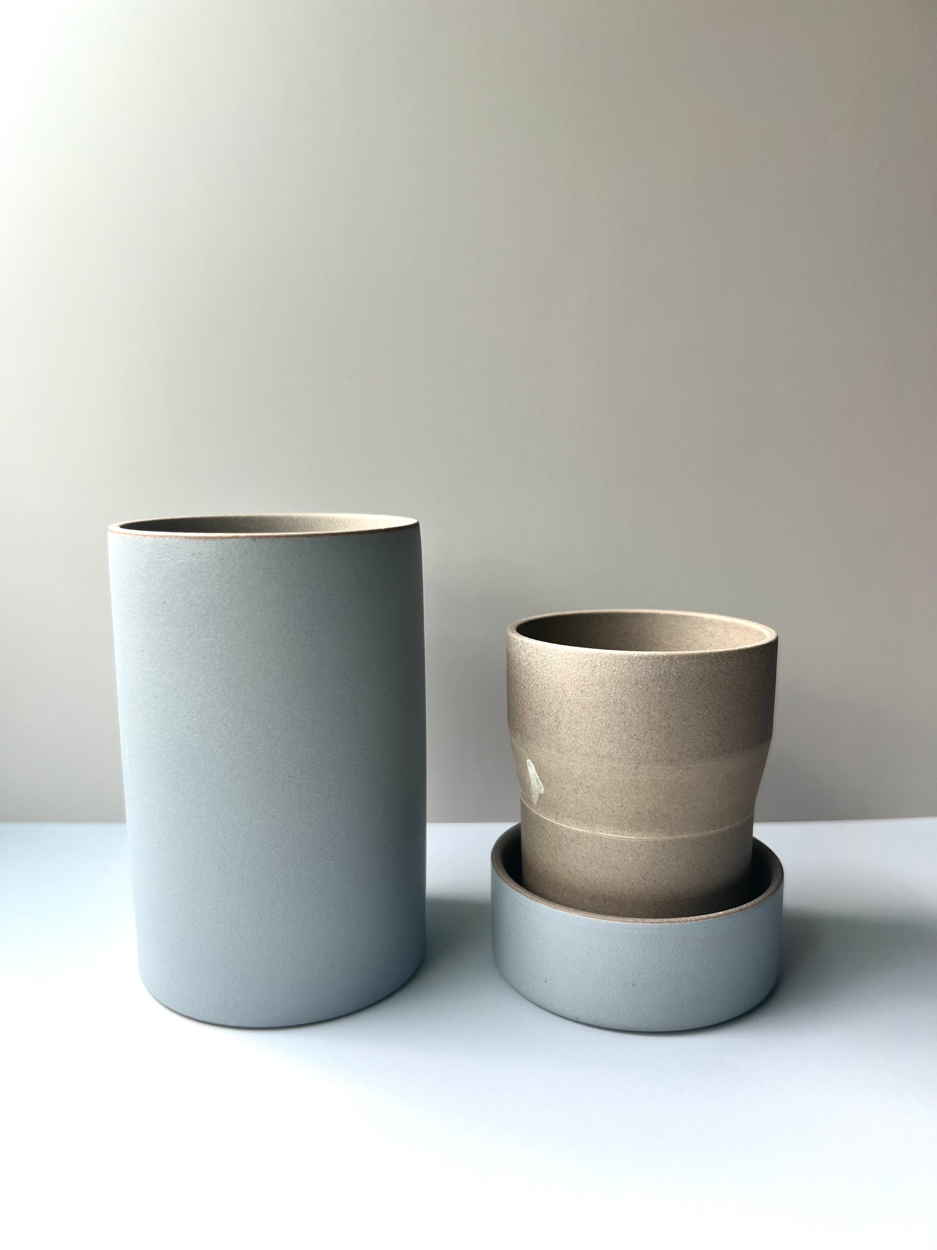 Ceramic Tea Bottle Grey