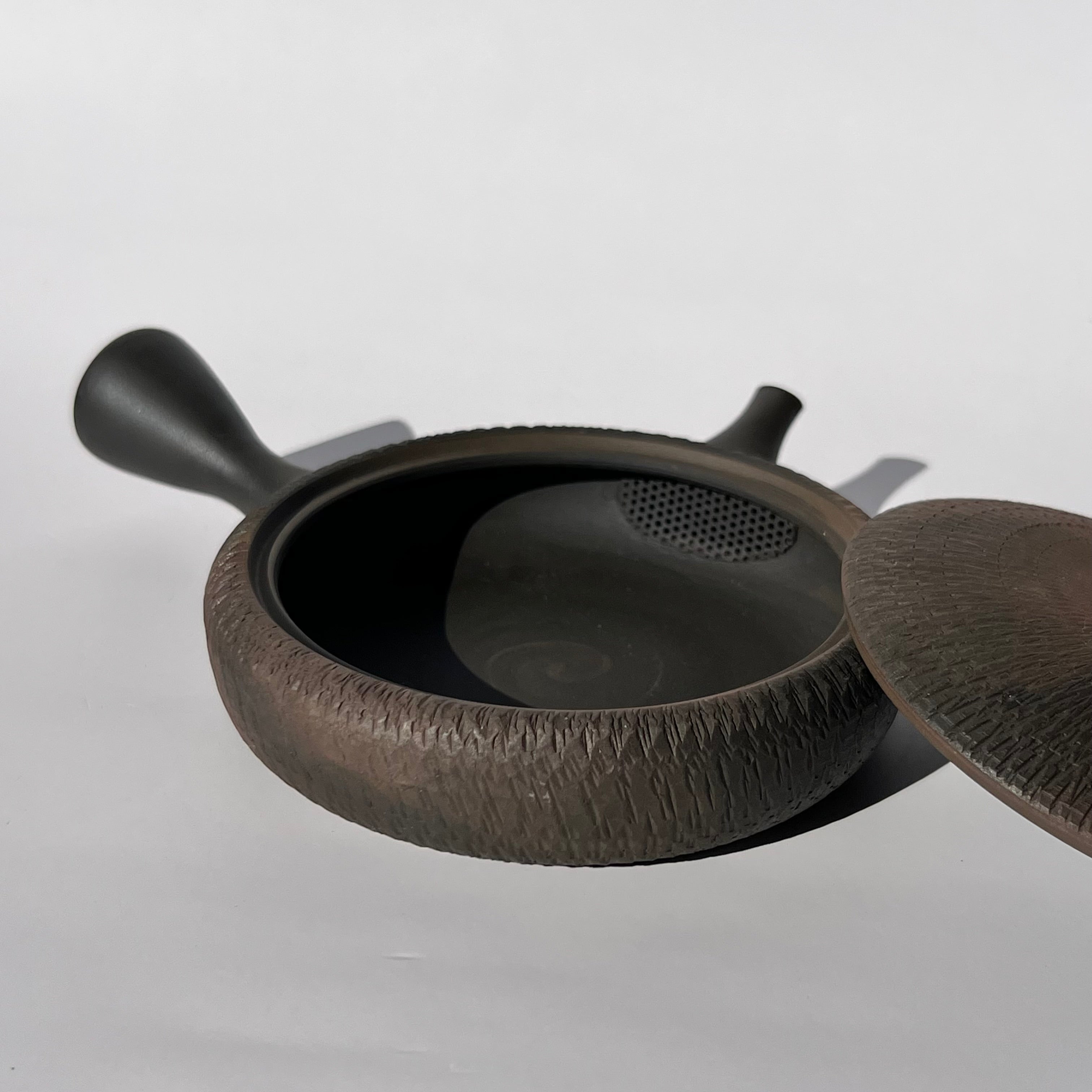 Flat Clay Tea Pot