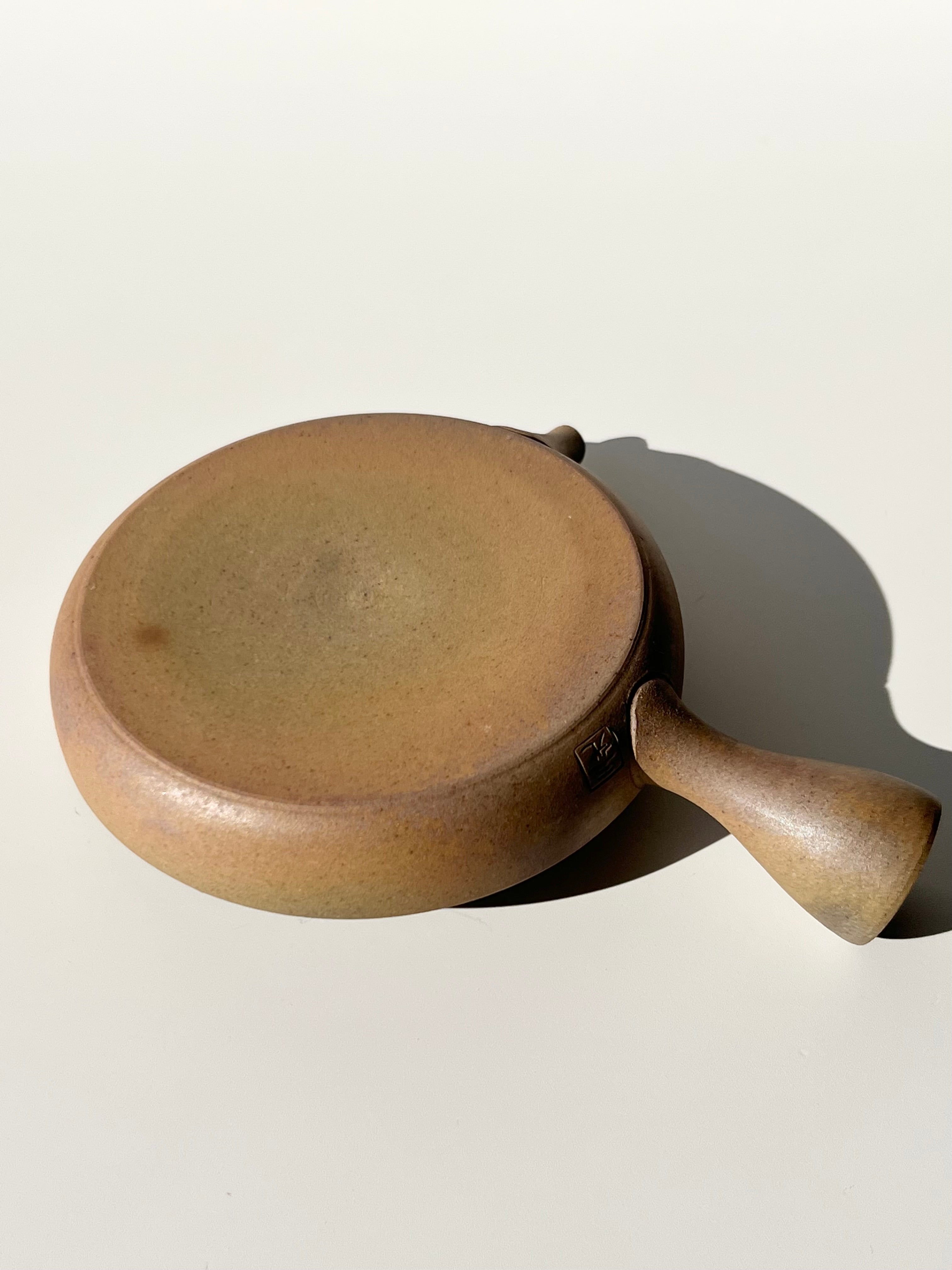 Flat Clay Tea Pot - Hiragata Kyusu