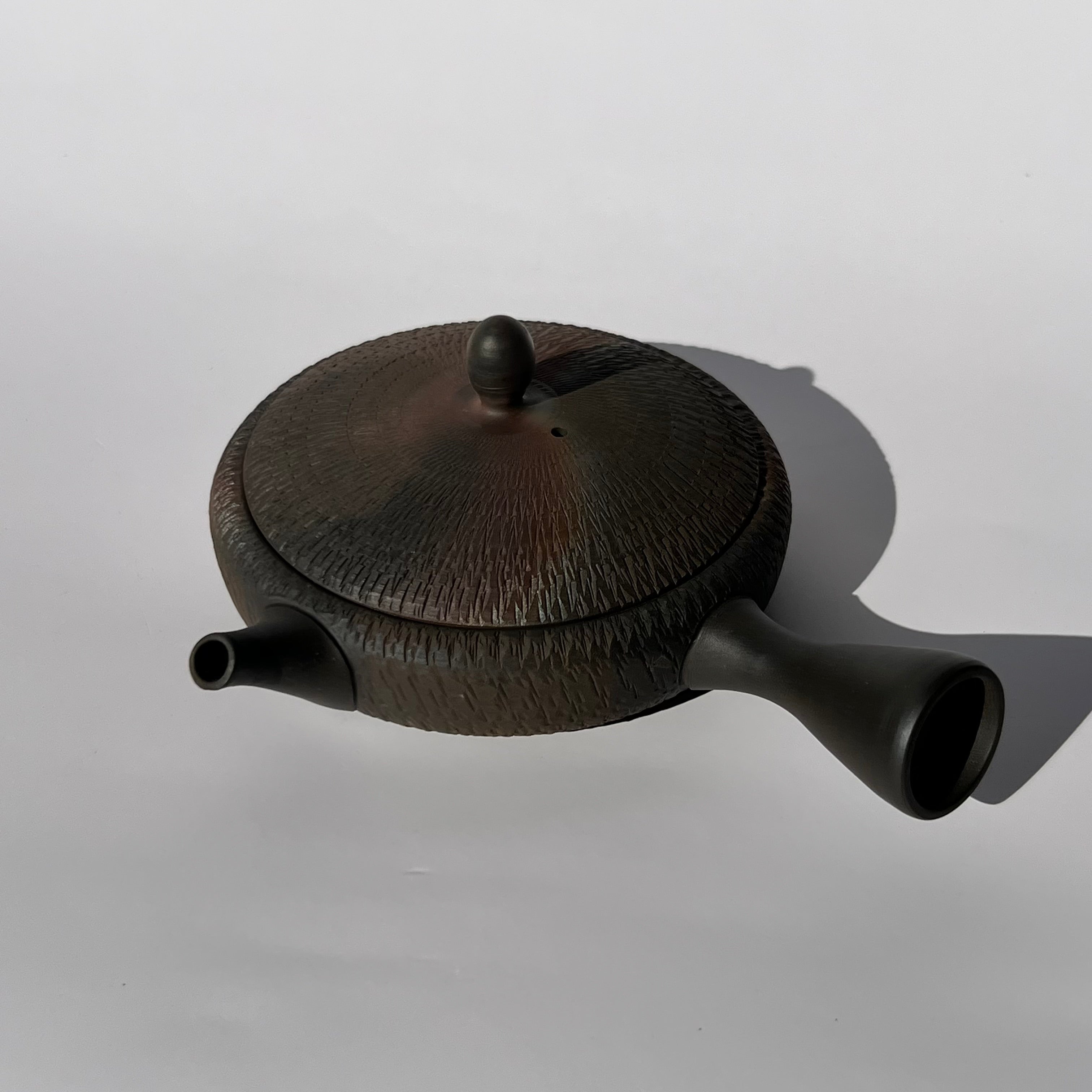 Flat Clay Tea Pot