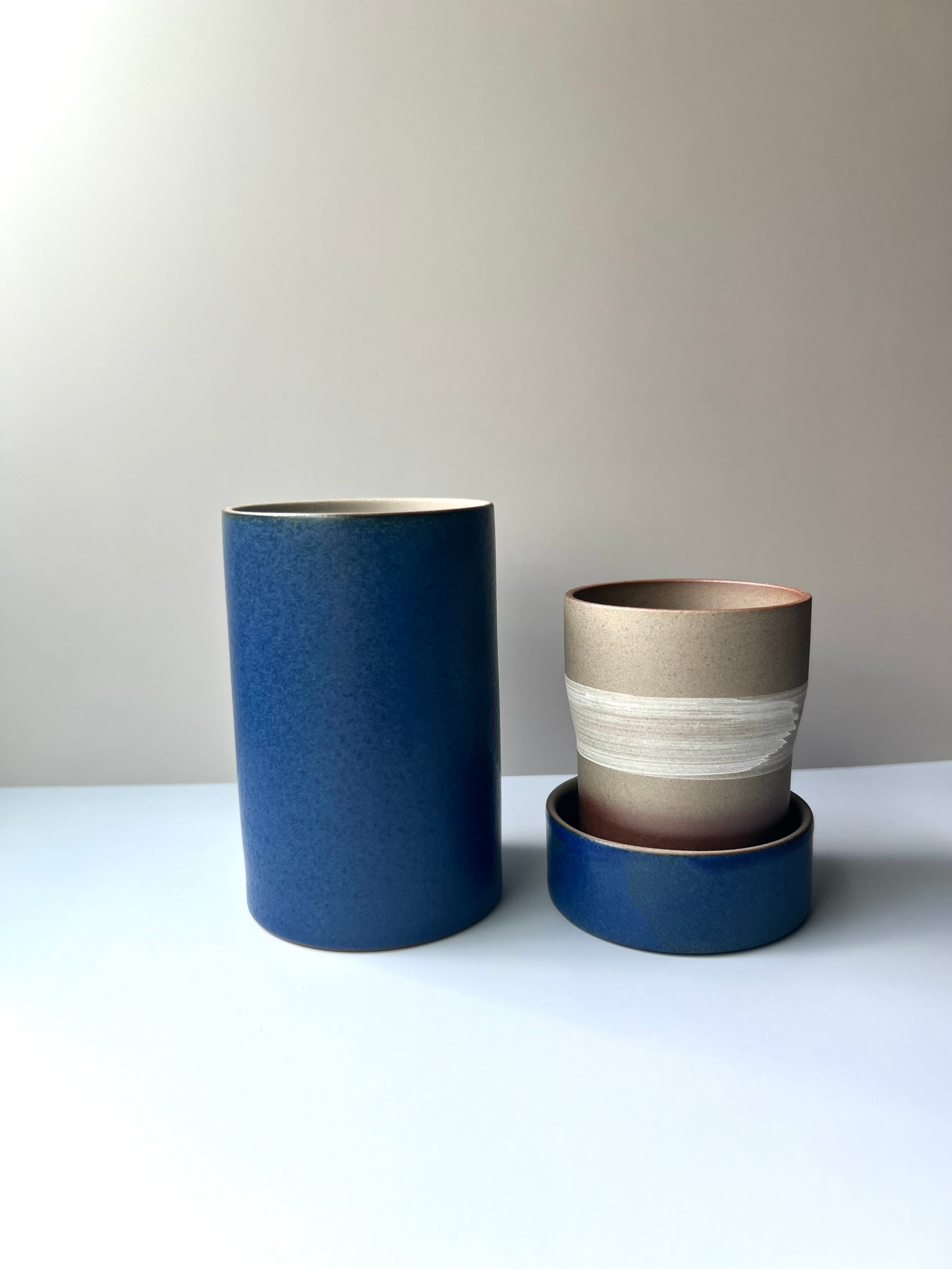 Ceramic Tea Bottle Blue