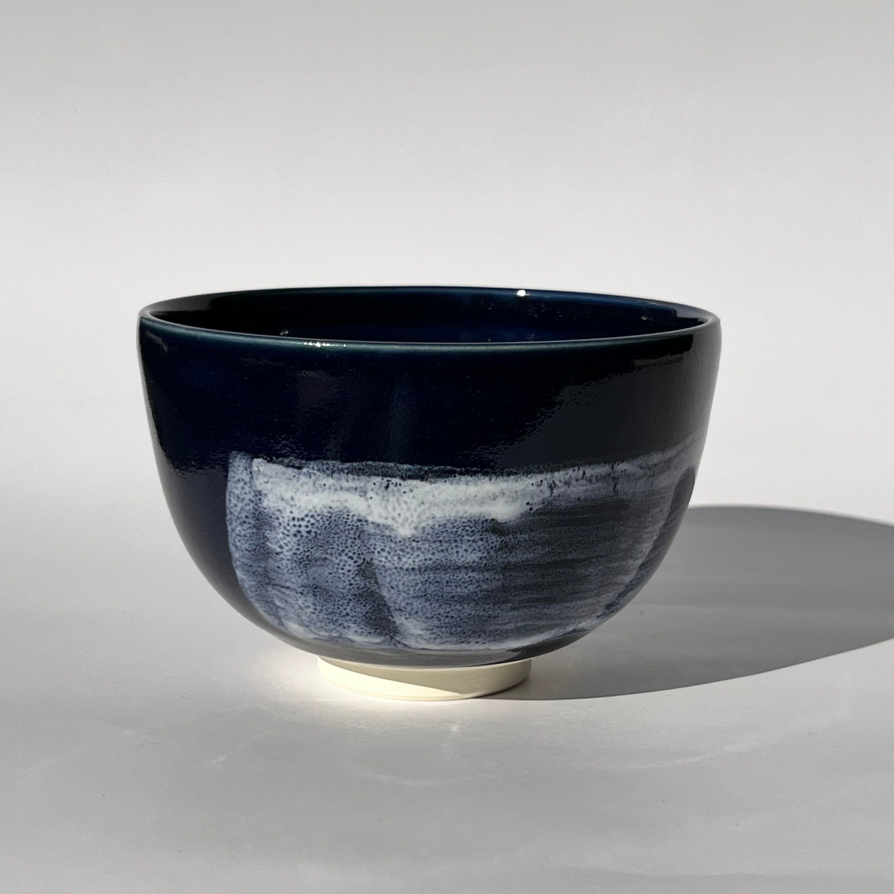 Matcha Bowl - Aoyu (Blue glaze) Shirohakeme