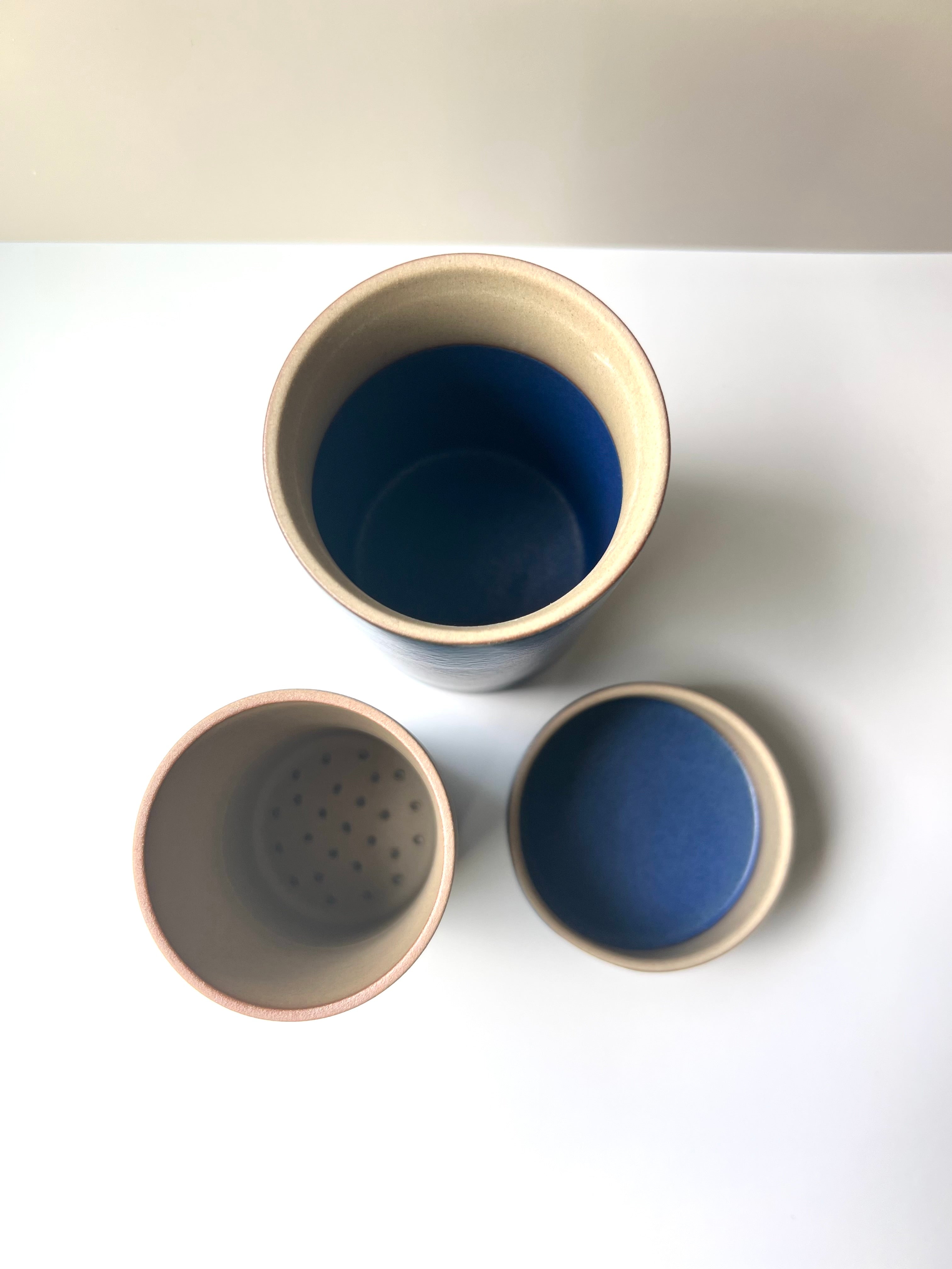 Ceramic Tea Bottle Blue