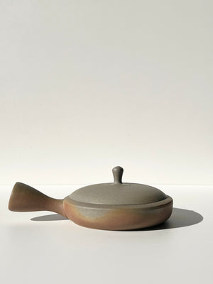 Flat Clay Tea Pot - Hiragata Kyusu