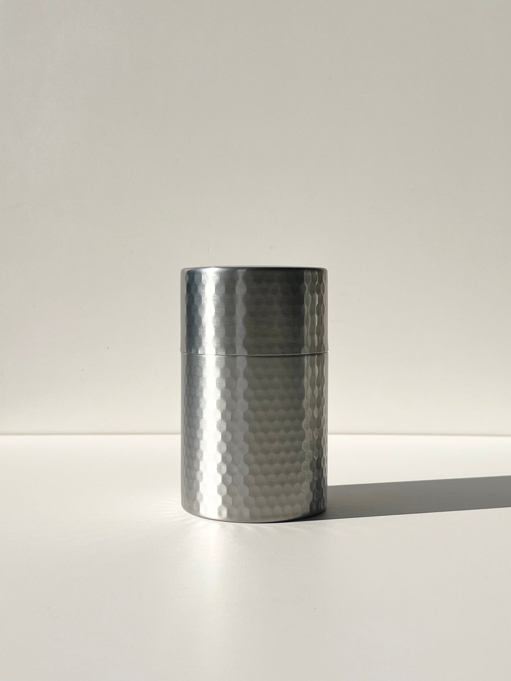 Tsubamesanjo Hammered Matte Japanese Tea Canister